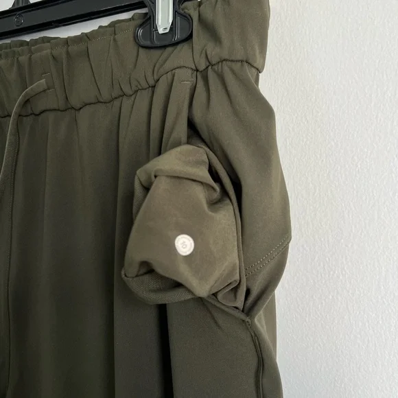Lululemon Size 10 • Dark Olive Green Stretch High Rise Luxtreme Jogger Pants. - Picture 2 of 4